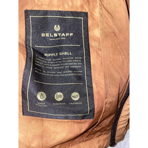 BELSTAFF Tactical Overshirt‎ Jacket Men Size Medium New Tags Amber Brown Sample - Picture 8 of 11